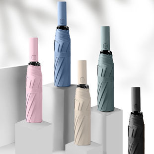 Full-Automatic Folding Umbrella 12-Bone Men's Large Double Women's Sunshade Anti-Sun Umbrella Advertising Umbrella