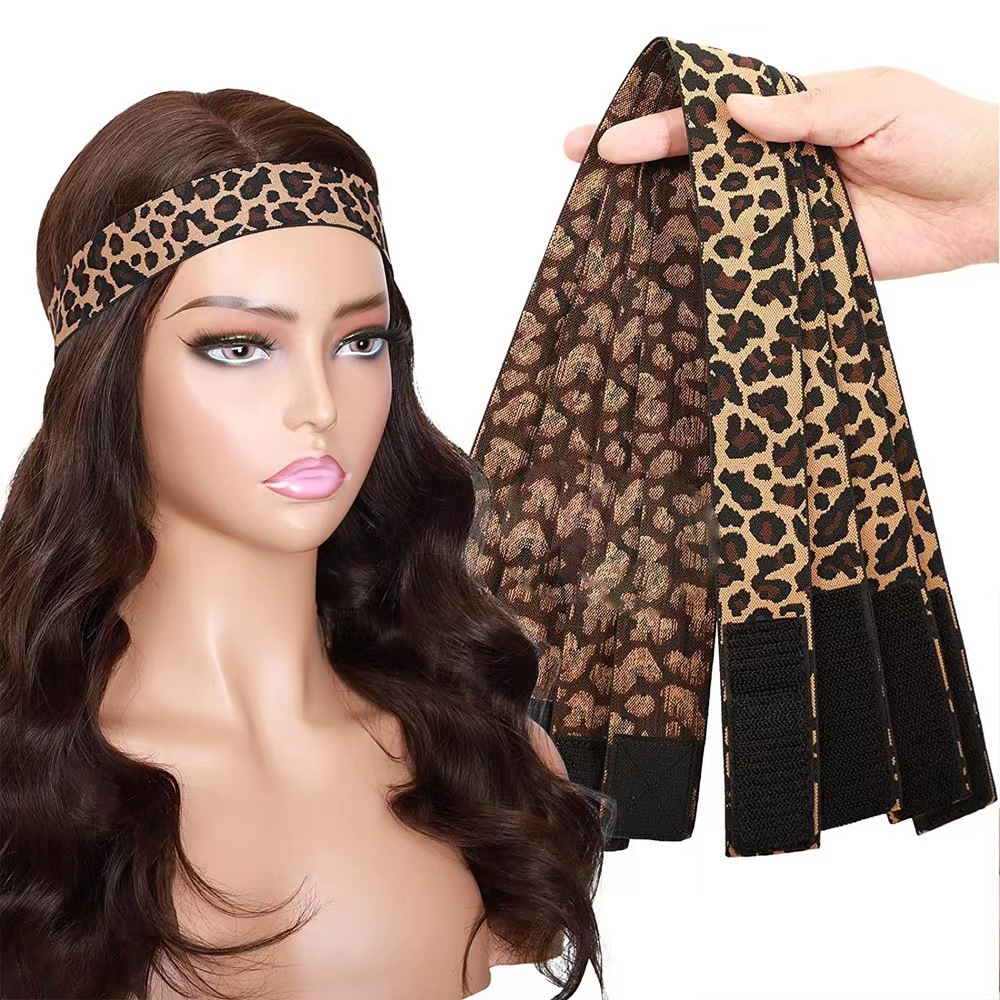 Amazon Elastic Band Velcro Wig Fixing Band Quality Assurance High Quality Black Wig Hair Band