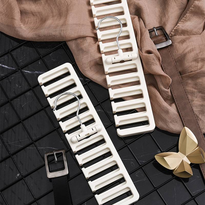 Household Belt Storage Artifact Rack Hanging Scarf Hanging Rack Silk Scarf Tie Hanger Multifunctional Hook Belt Bow Tie Loop