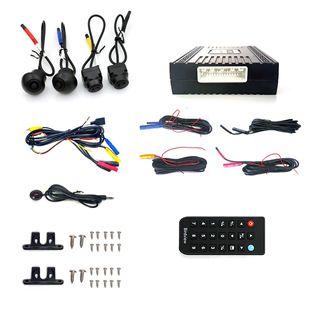 360 Surround bird's-eye panoramic system waterproof 4 camera car universal 1080P360 panoramic camera