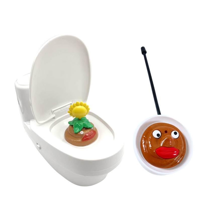 Remote control water spray toilet car stool disgusting funny Valentine's Day trick gift simulation Baba toy poop