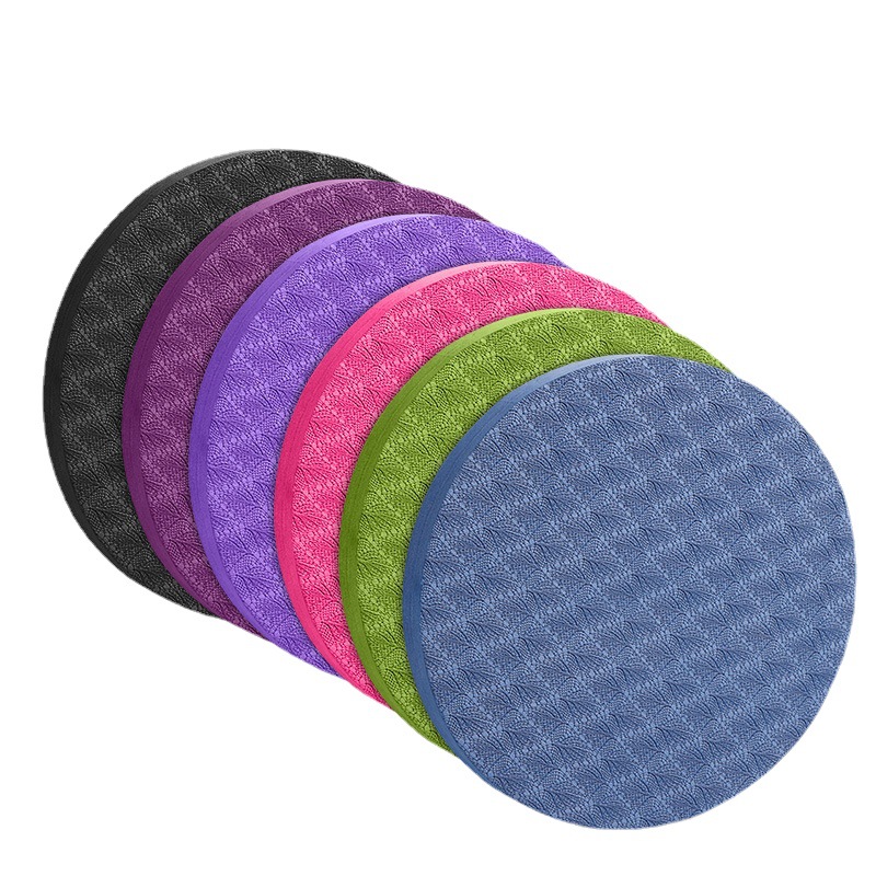 Small Round Knee Pad Elbow Pad Balance Mat Flat Support Mat Portable Yoga Mat Hand Support Fitness Mat Pair