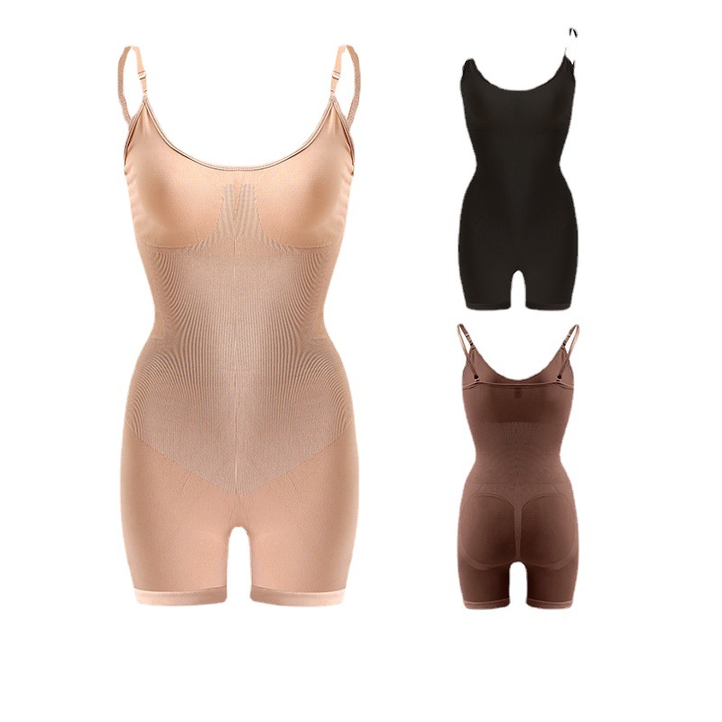 Body Shaping Jumpsuit Women's Chest Support Push Up Postpartum Corset One-piece Belly Shaping Clothes Tight Waist Corset Hip Lifting Underwear_voghion.com