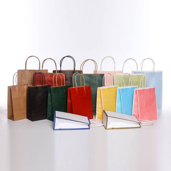 Thickened kraft paper tote bag custom kraft paper bag packing bag takeaway paper bag portable small kraft bag