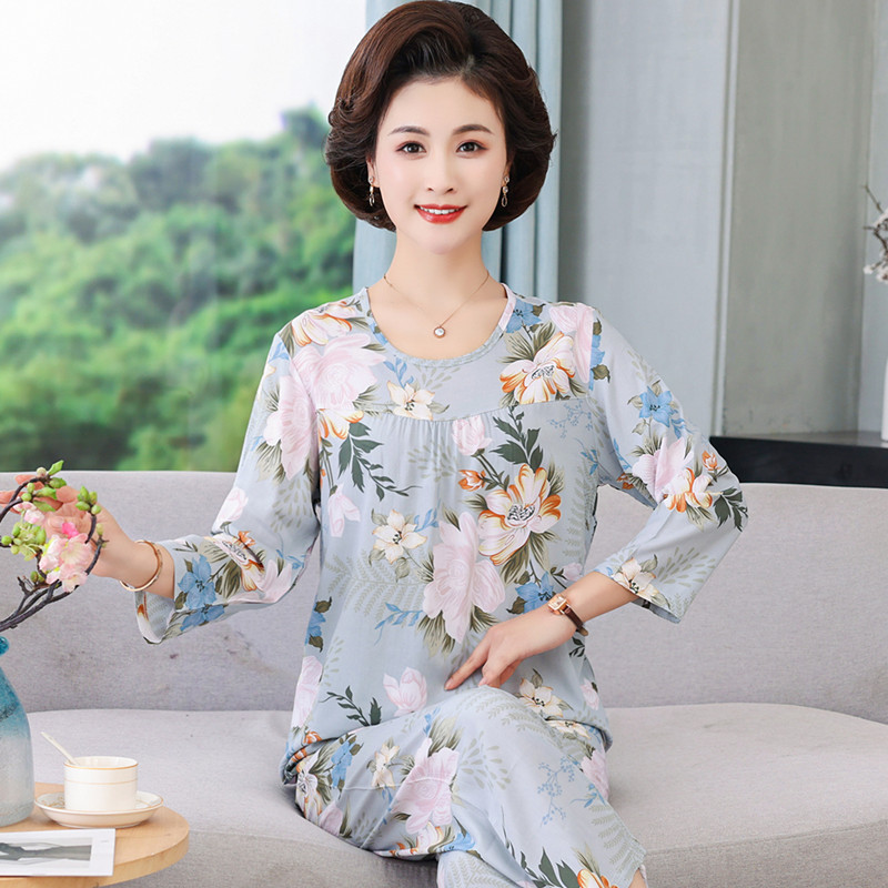 Long sleeve suit high density 40 3157 Lolo flowers