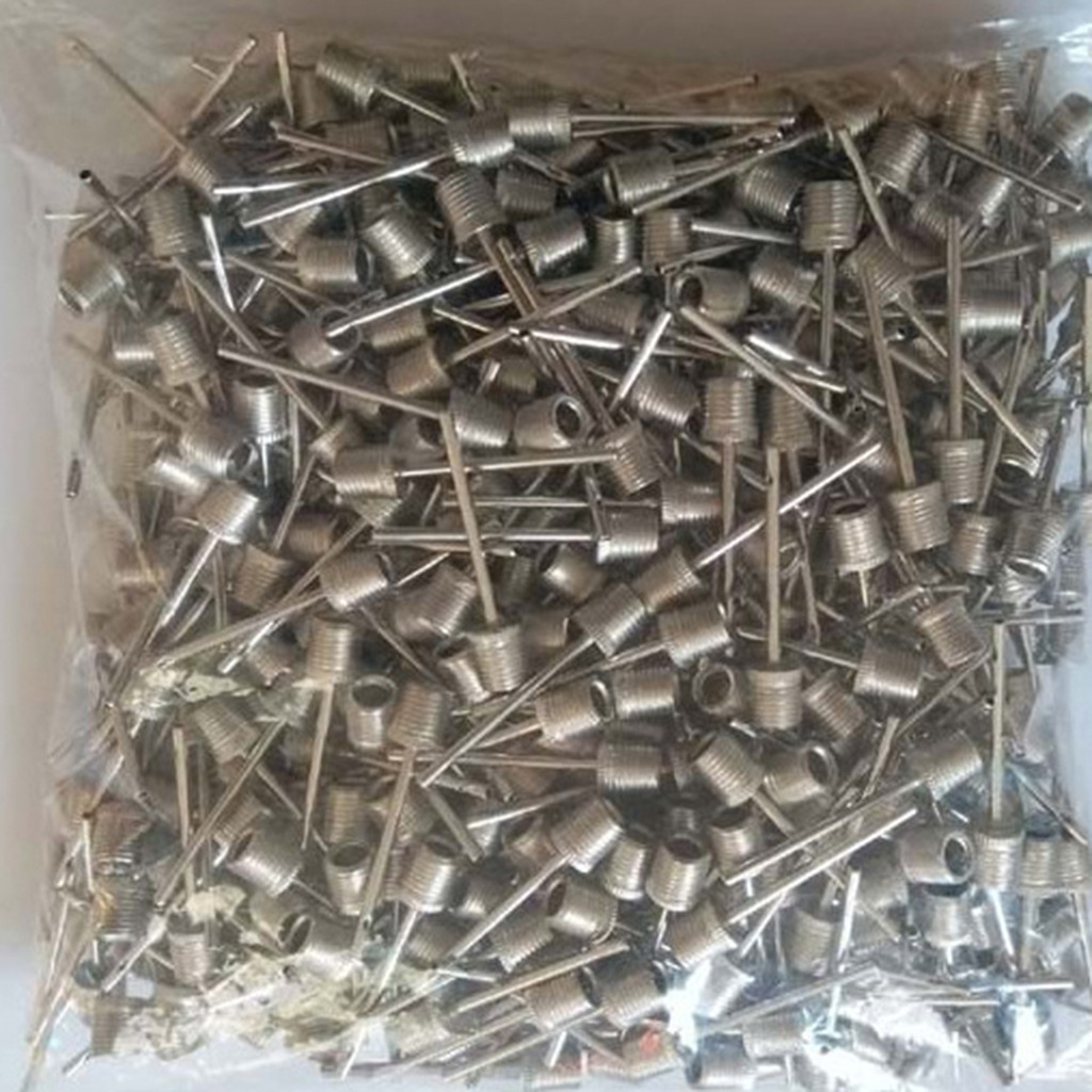 Basketball inflatable needle stainless steel ball air needle basketball net bag inflatable basketball Football supplies gas cylinder metal ball needle