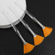 Transparent rod yellow hair fan brush (OPP single independent packaging)