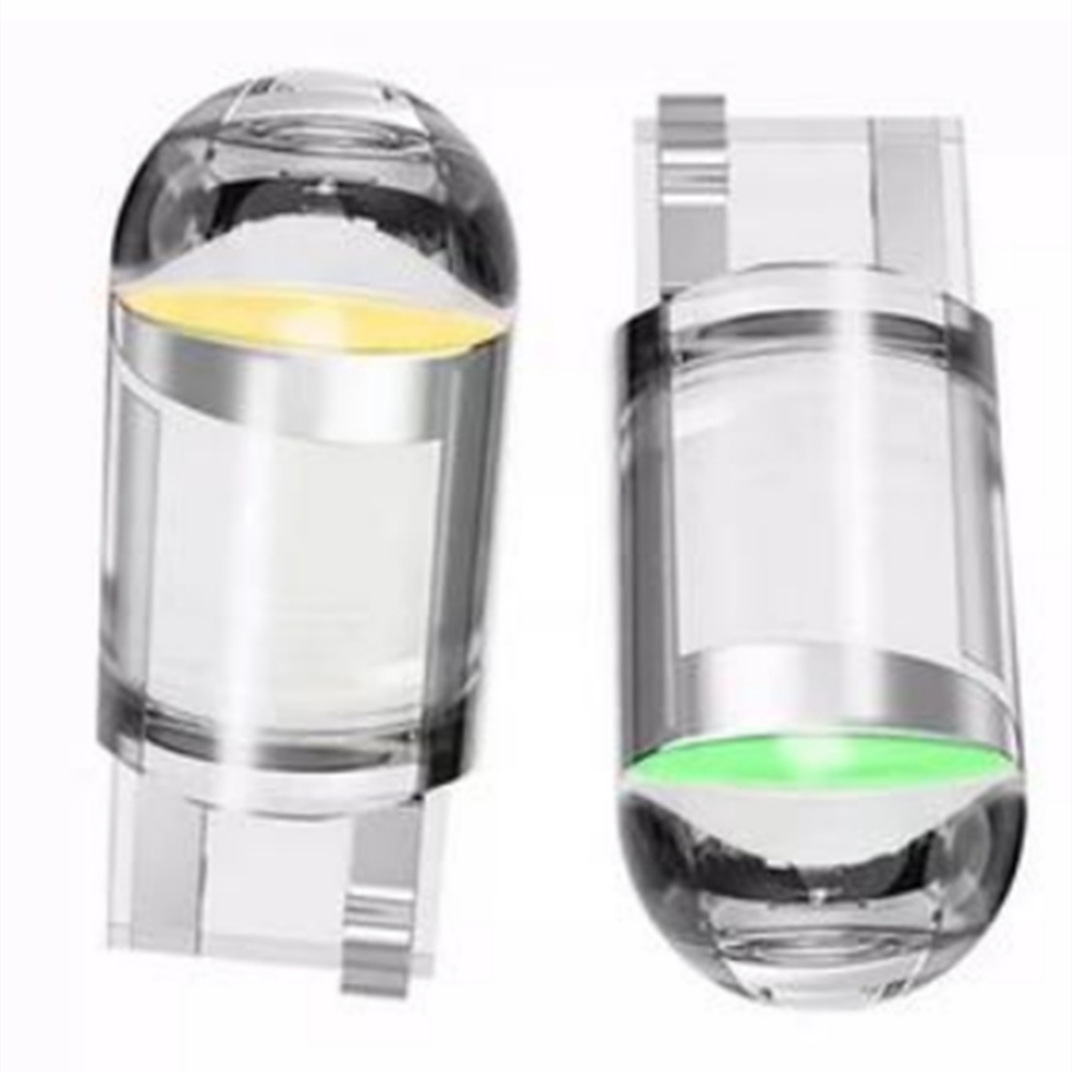 Car width indicator light T10 crystal transparent integrated LED car light COB highlight W5W license plate light reading light
