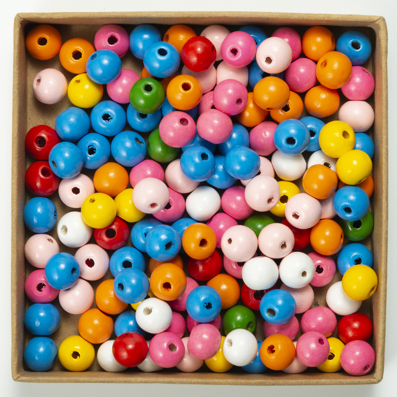 DJ source factory 12mm color wooden beads round beads loose beads hemp rope tassel wooden beads string DIY accessories