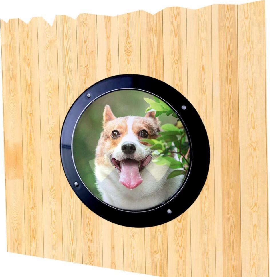 Pet window special fence window for cats and dogs Pet cat door transparent semicircle acrylic fence window