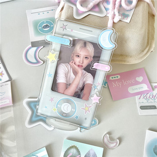 Original Star and Moon Catcher Insert Card Star Chasing Card 3-inch Photo Frame Display Frame Poly Photo Frame Acrylic