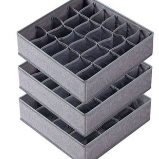 Amazon fabric storage box home foldable finishing box underwear socks clothing storage box wholesale