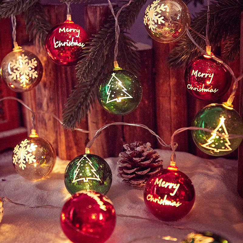 Christmas lights string led Christmas tree old man waterproof lights indoor atmosphere decoration snowflake string lights stall star lights