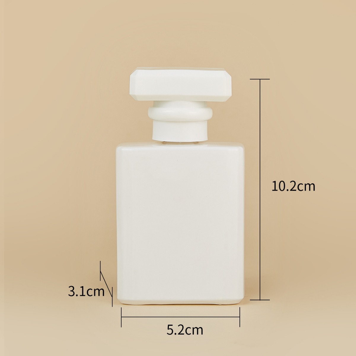 30ml50ml screw glass perfume bottle high-grade liquid sub-packing spray bottle square makeup empty bottle high-end