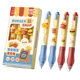 Press the decompression patch soft grip erasable pen cartoon black crystal blue suit high color value does not hurt the hand unisex