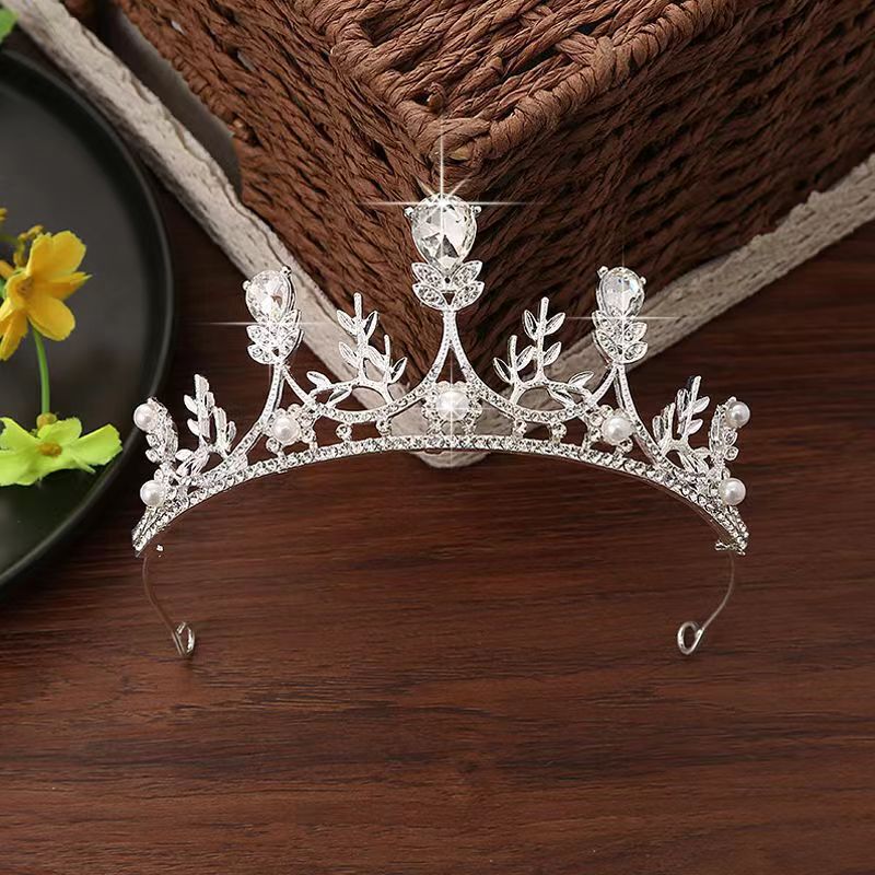 クロスボーダーの熱い販売の花嫁の結婚のダイヤモンドの結婚式の頭飾りの王女の髪飾りの花嫁の王冠の頭飾りの卸売り|undefined