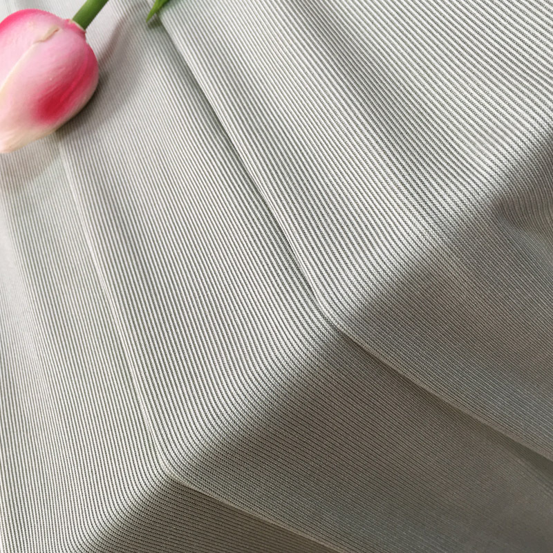 230g 1 × 1 round machine thread cloth random fabric spring and summer short sleeve needle textile polyester rib cloth T-shirt