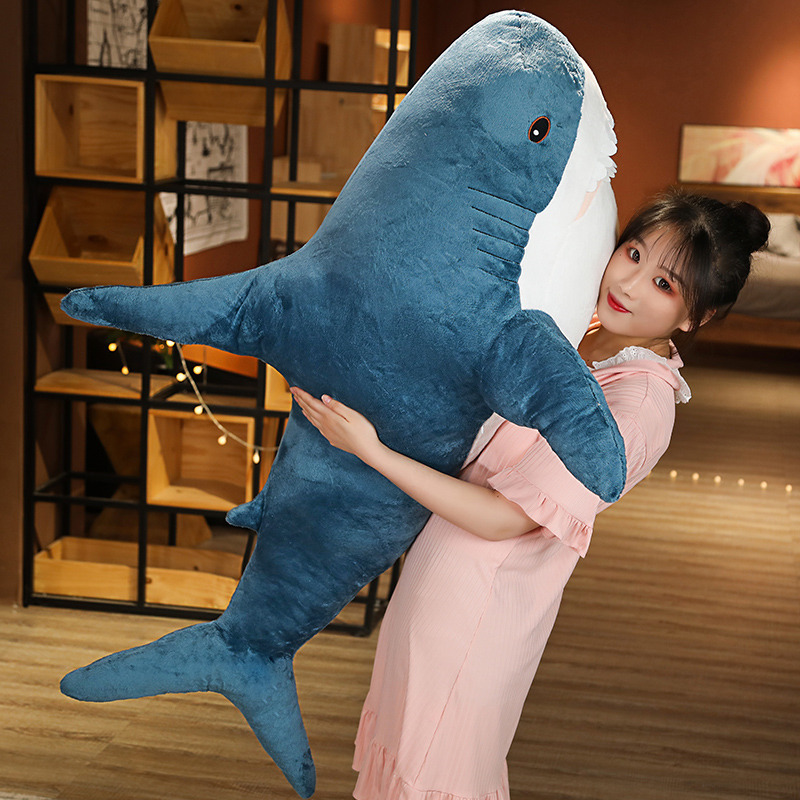 Ah Woo Shark Pillow Plush Toy Large Doll Cute Cloth Doll Internet Celebrity Super Cute Doll Wholesale Gift
