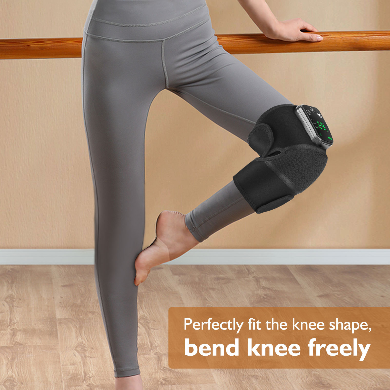 Cross-Border electric heating kneepad intelligent vibration fever old cold leg shoulder massager hot compress physiotherapy massage instrument
