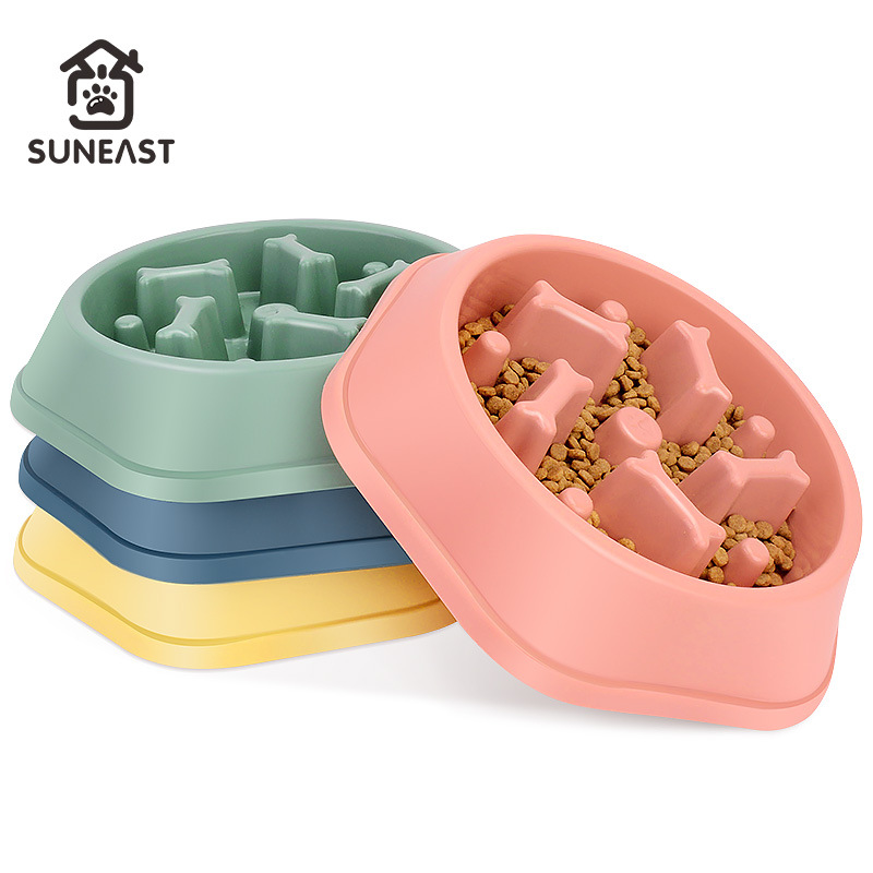 Dog Pot Dog Bowl Anti-knock Anti-choke Bowl Golden Retriever Large Dog Slow Food Pot Dog Food Pet Slow Food Pot Dog Supplies