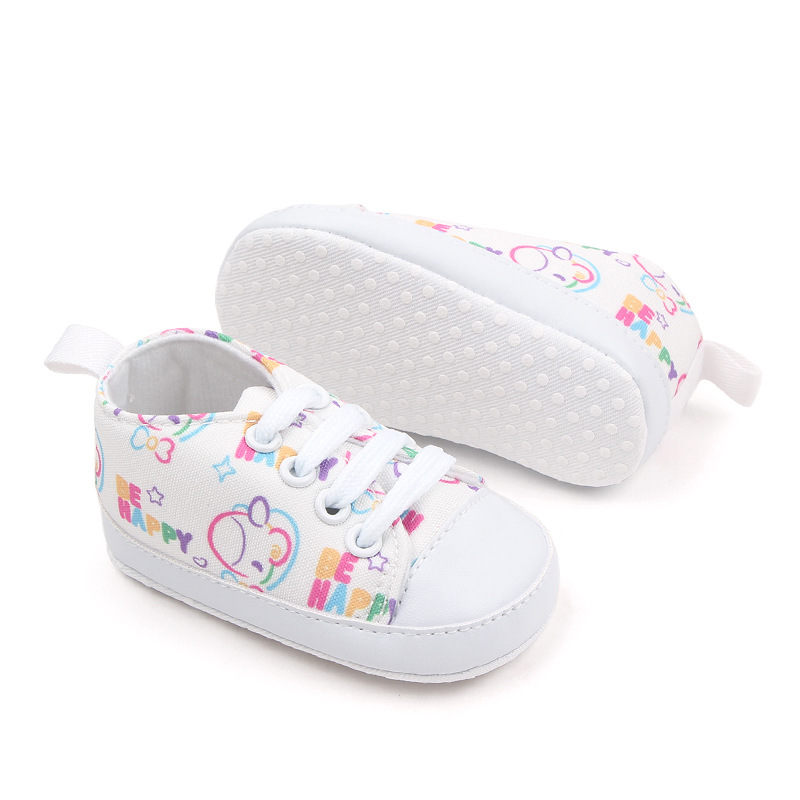 Spring and Autumn Hot Sale baby baby shoes0-1 Cartoon Canvas Shoes baby Soft Sole Toddler Shoes YS-18
