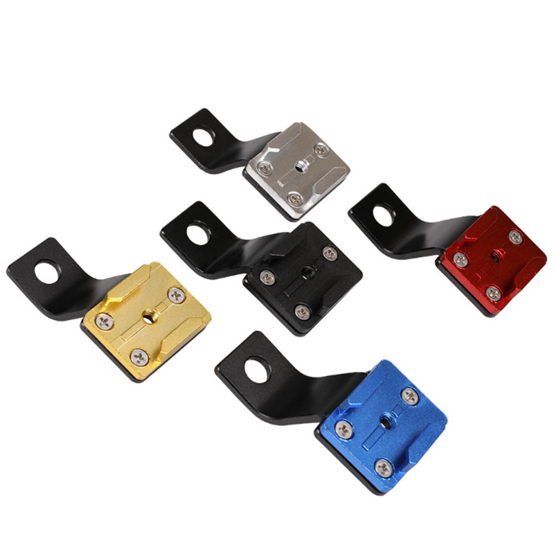 Wholesale Gopro sports camera accessories motorcycle rearview mirror bracket CNC aluminum alloy holder base bracket
