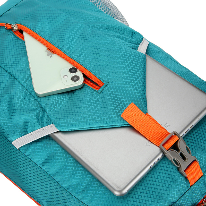 Cross-border Sports Backpack New Outdoor Water-repellent Mountaineering Bag Lightweight Large Capacity Portable Solid Color Folding Travel Bag
