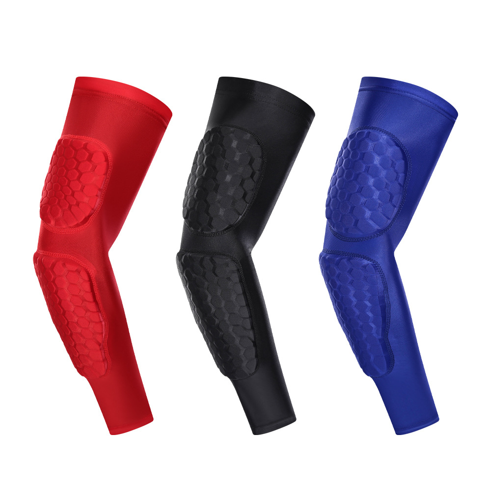 Honeycomb Basketball Anti-collision Arm Leica Lengthened Pressurized Goalkeeper Elbow Protector Football Mountaineering Football Elbow Protector Hand Protector