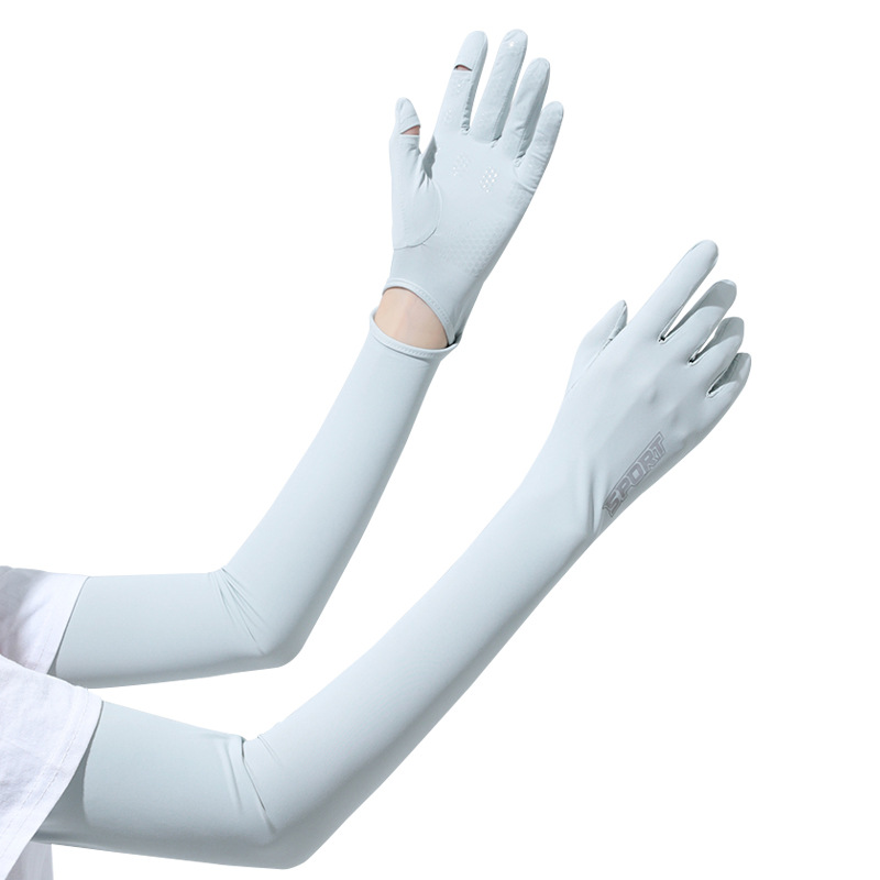 Sunscreen Sleeves Women's Long Summer Ice Silk Sleeves Driving Sleeves Women's Thin Arm Protectors Breathable Ice Silk Sleeves