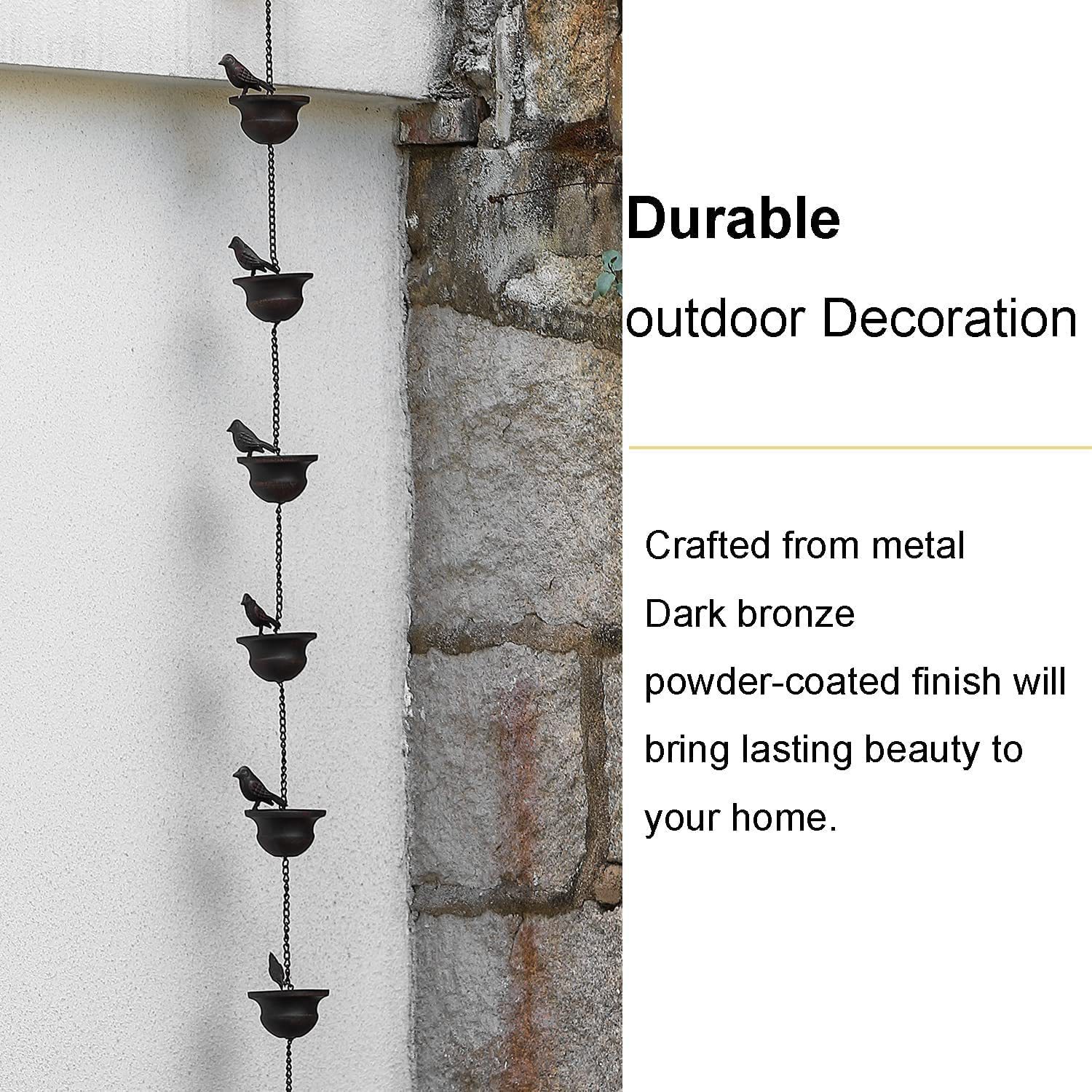 Mobile Birds outdoor Rain Chain outdoor decorative hanging Chain