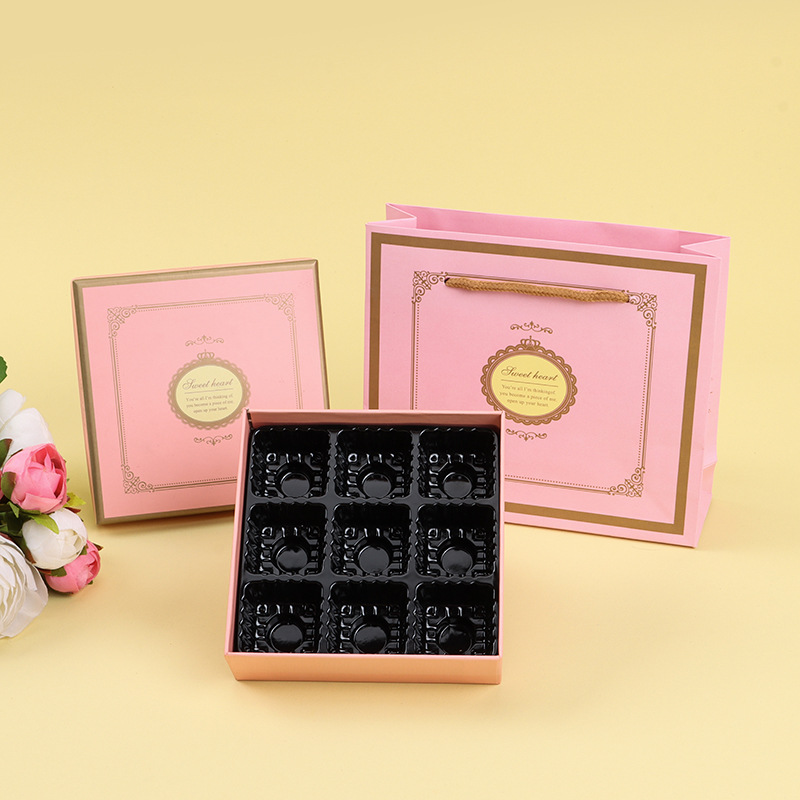 Afternoon Tea Gift Box Chocolate Packaging Box Wholesale Rose Tea Packaging Box Tanabata Valentine's Day Gift Box