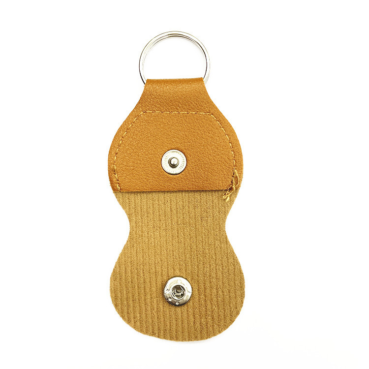 Multicolor pu Leather Guitar Pickup Clip Protective Case Leather Keychain Keychain Pickup Storage Bag