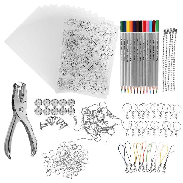 Heat shrinkable shrink film color lead hand-painted DIY handmade material transparent translucent heat shrinkable film cross-border explosions