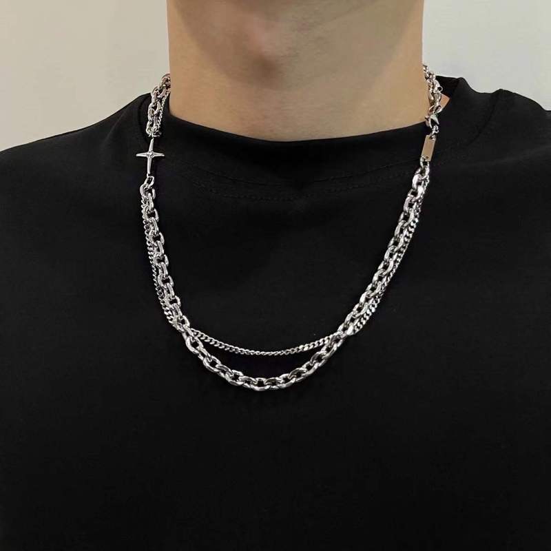 男性のネックレスの男性のファッションinsヒップホップ欧米の大衆のデザインの高い街のチェーンのアクセサリーのセーターのチェーンの女性のファッションカード|undefined