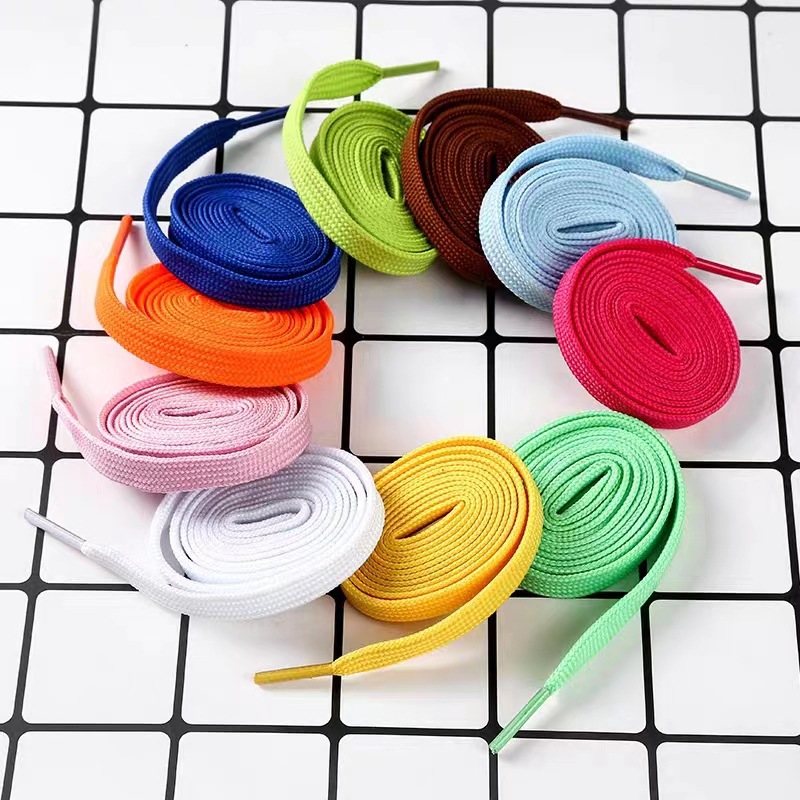 1cm Double Thickened Flat Hollow Color Polyester Shoelaces Adapted to AJ Board Shoes Canvas Shoes sneaker Clothing Belt