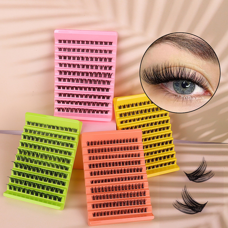 Europe and the United States false eyelash suit 10 row segmented thick DIY cluster grafting eyelash hair eyelash factory outlet