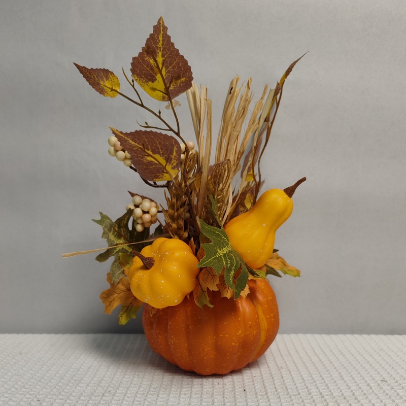 Cross-border Autumn Harvest Festival Thanksgiving Maple Leaf Fruit String Pumpkin Pot Home Decoration Props
