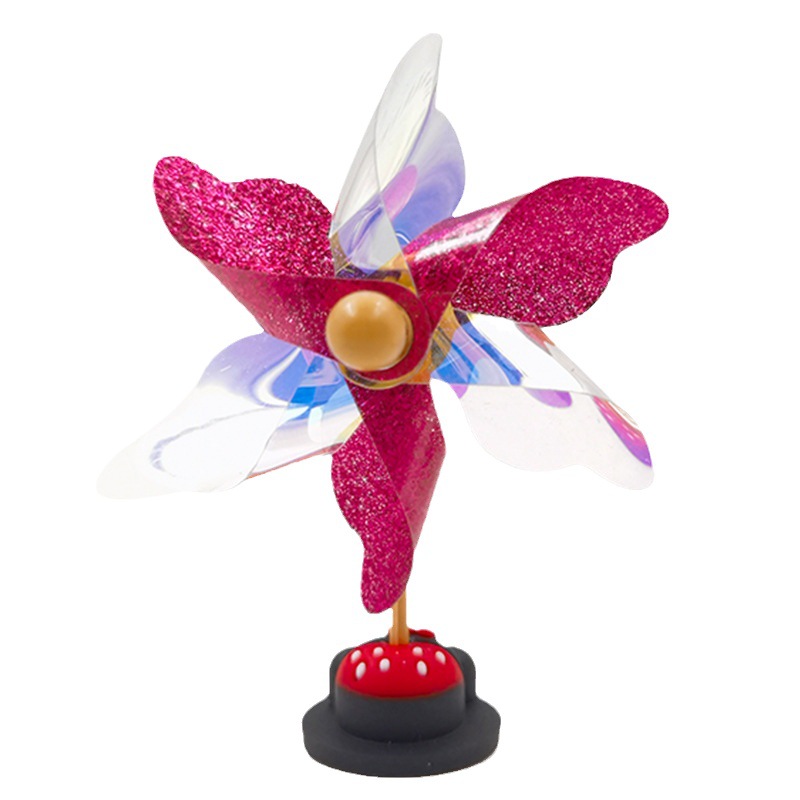 Creative car toy car decoration small windmill decoration rotatable windmill battery electric car motorcycle decoration