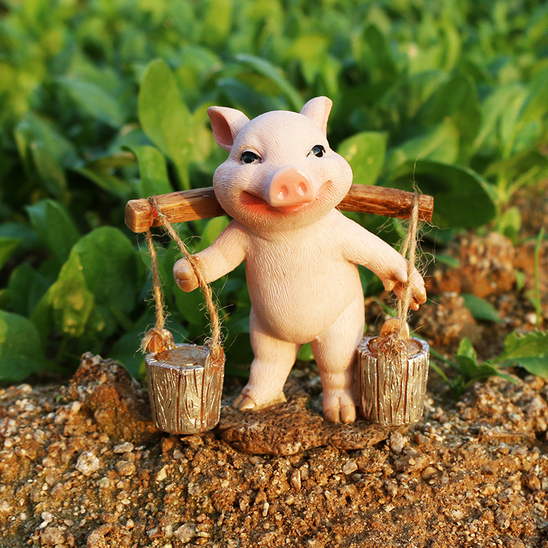 Inspirational Ornaments Piggy Brick Pig Posting Crafts Small Ornaments Creative Gift Home Car Accessories Factory Home