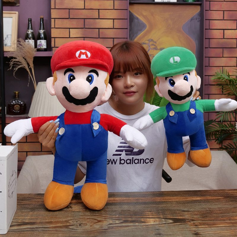 超级玛丽兄马里奥Super Mario玩偶公仔毛绒玩具儿童生日小礼物