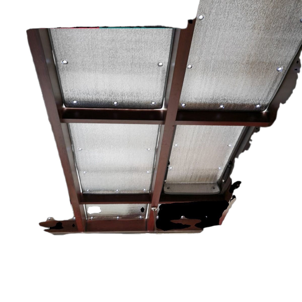 Sunroom Glass Sun Protection Aluminum Foil Film Insulation Film Household Blackout Sunshade Roof Balcony Window Sunshade Self-adhesive