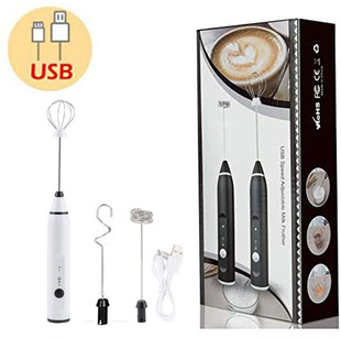 304 Stainless Steel Handheld Electric Milk Foamer Milk Foamer Amazon Mini Wireless Egg Beater