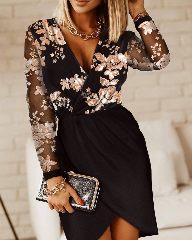 Cross-border Women's New Arrival Sequin Sexy Solid Color Chest Wrapped Skirt Fashionable Solid Color Mid-waist dress