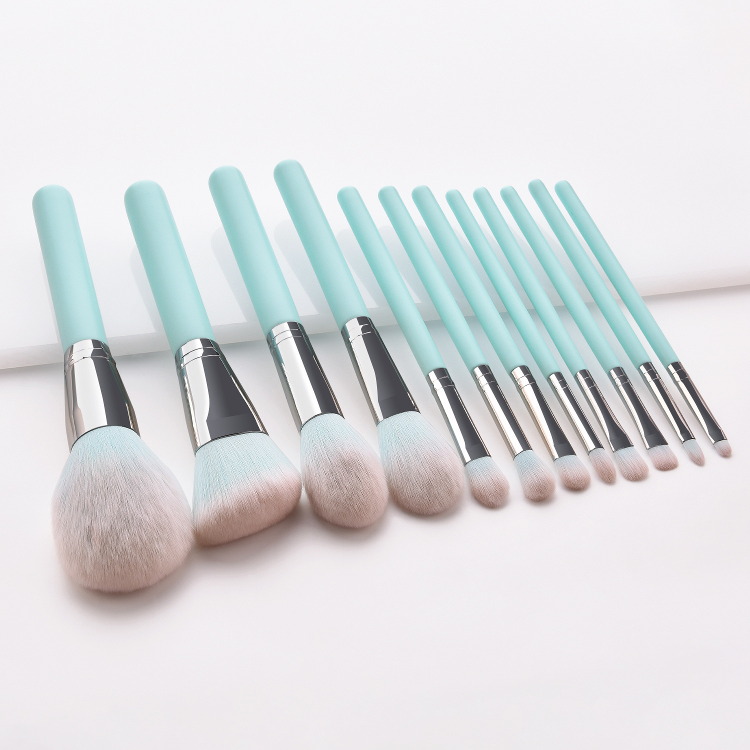 Shadow 12 makeup brushes makeup beauty tools suit light blue makeup tools