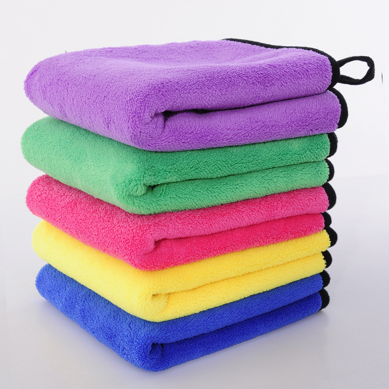 Thickened car wash towel car towel special glass absorbent lint-free double-sided hand towel car towel can be added to advertising