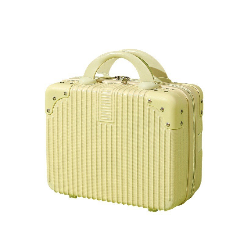Retro cosmetic case 14-inch mini portable box small luggage hand gift storage cosmetic bag small password box