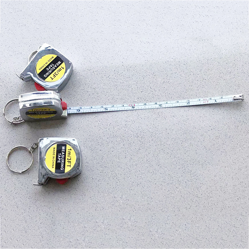 1 meter electroplated mini tape measure cute portable household three-way steel tape measuring tool tailor ruler wholesale