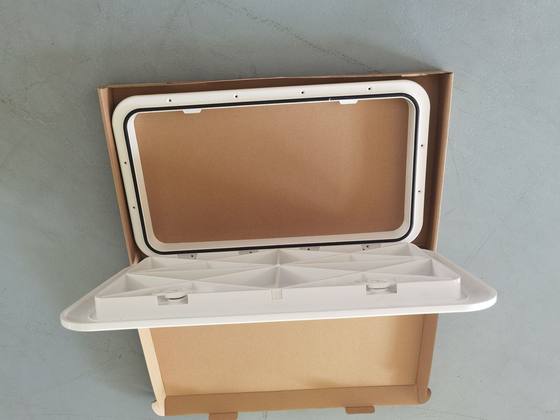 Marine yacht inspection hole Square deck hatch cover white non-slip hand hole cover inspection work cover hatch cover