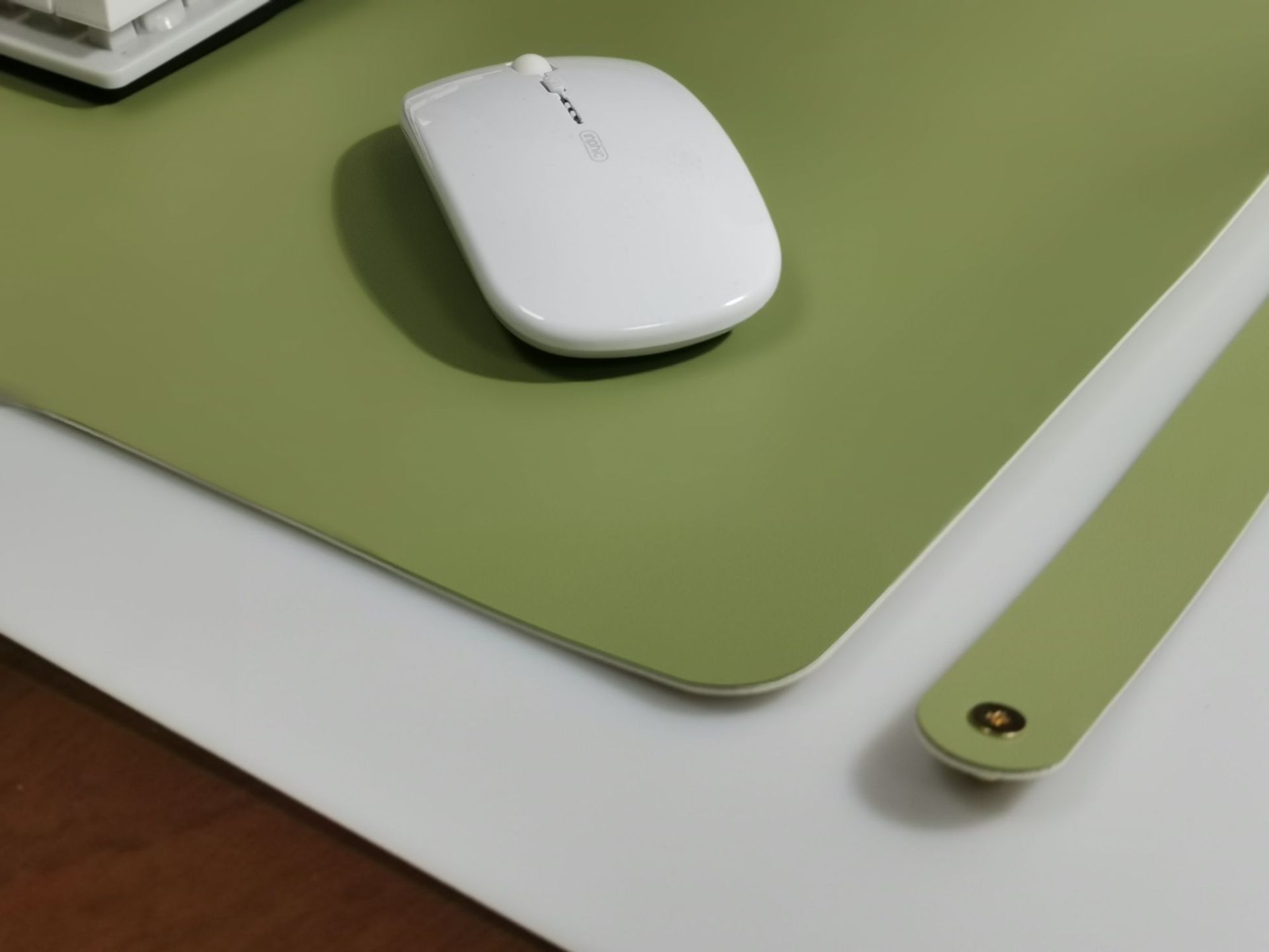 Double-sided leather mouse pad oversized notebook desk pad waterproof leather easy to clean keyboard pad printable logo