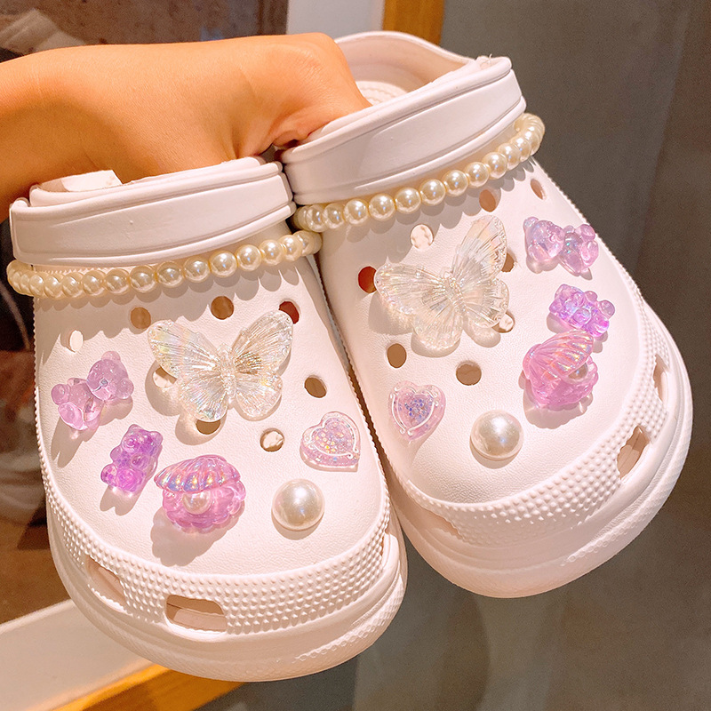 [2024 New] Bow Pearl INS Zhibixing Cave Shoes Accessories Shoe Buckle Shoe Flower Accessories